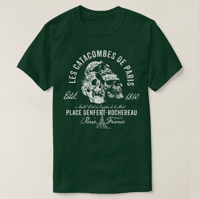 Paris Catacombs T Shirt (Design framsida)
