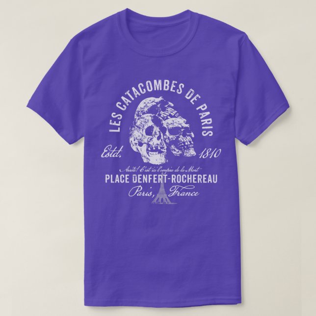 Paris Catacombs T Shirt (Design framsida)