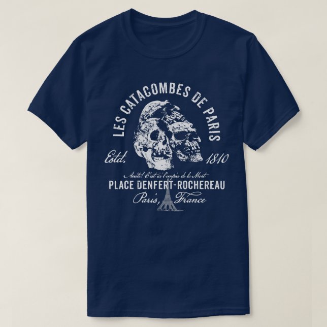 Paris Catacombs T Shirt (Design framsida)