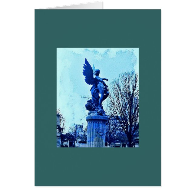 Paris Cemène Angel Hälsningskort (Framsidan)