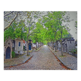 Paris Cemetery - Père Lachaise Fototryck