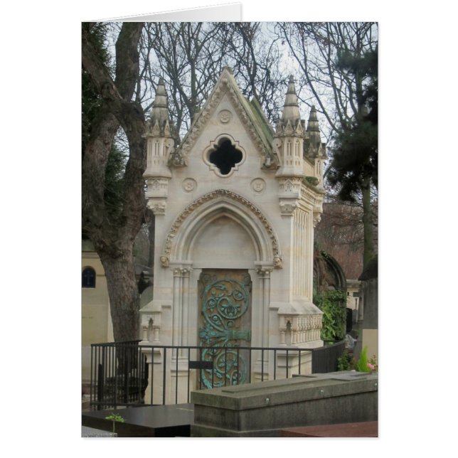 Paris Cemetic Hälsningskort (Framsidan)