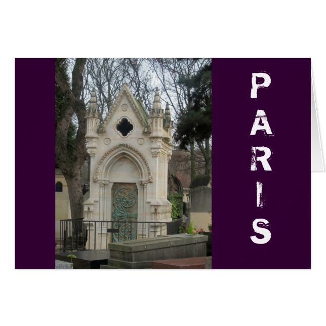 Paris Cemetic Hälsningskort (Framsidan Horizontal)
