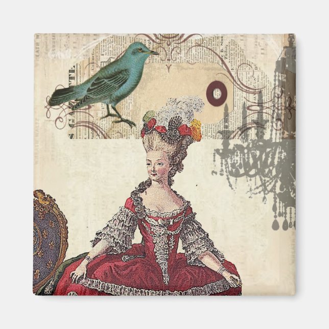 Paris Chandelier-fransken drottning Marie Antoinet Magnet (Framsidan)