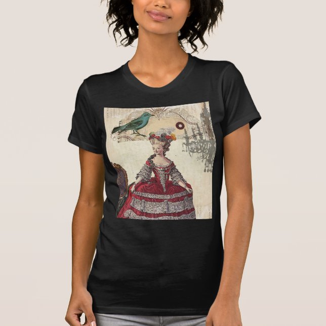 Paris Chandelier-fransken drottning Marie Antoinet T-shirt (Framsida)