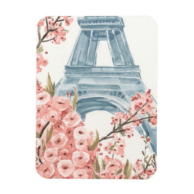 Paris Cherry Blommars Magnet (Vertikal)