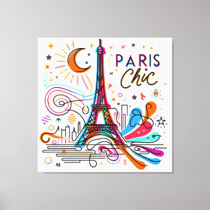 Paris Chic Vibes #3 Canvastryck