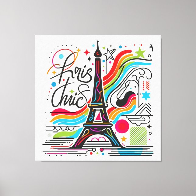 Paris Chic Vibes #4 Canvastryck (Framsida)