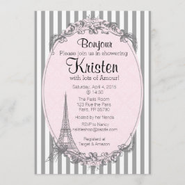 Paris Chics inbjudan till dusch