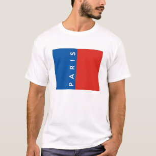 Paris city flagga land frankrike namn tee