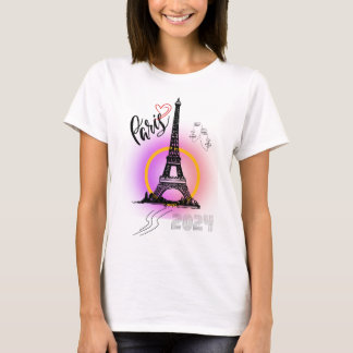 Paris City of Kärlek T Shirt