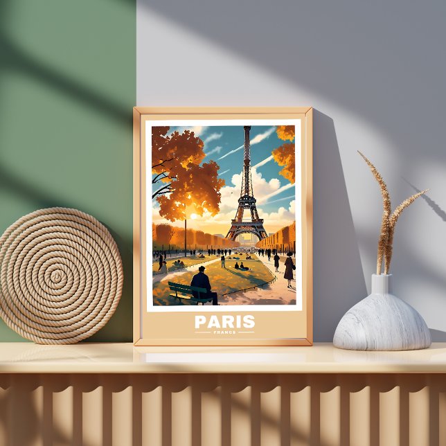 Paris Cityscape - Ikoniska landmärken Poster (Skapare uppladdad)