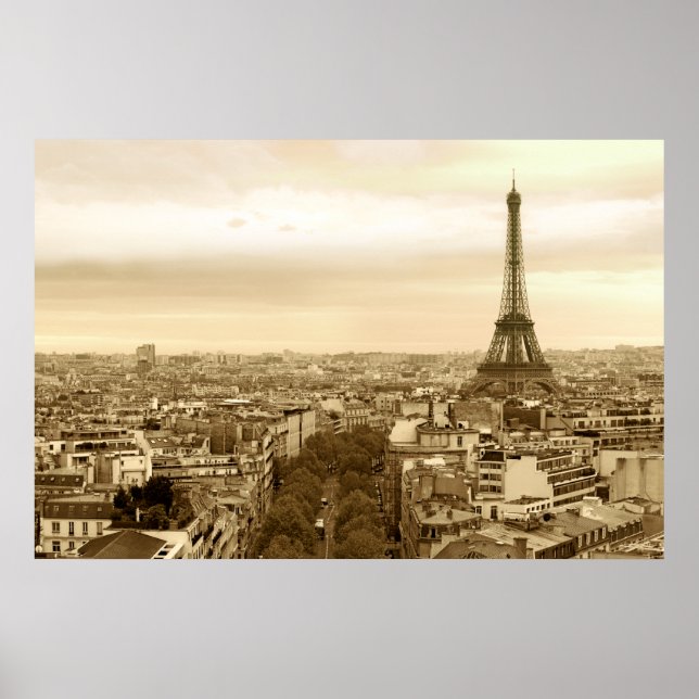 paris cityscape poster (Framsidan)