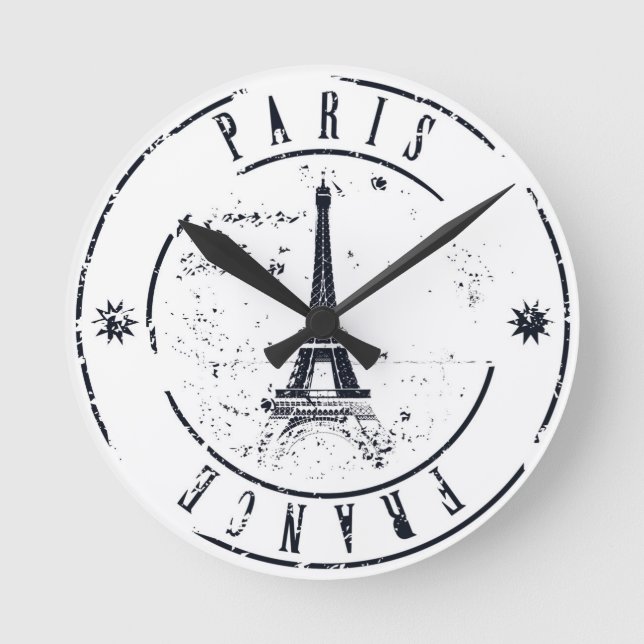 Paris Clock Rund Klocka (Framsida)