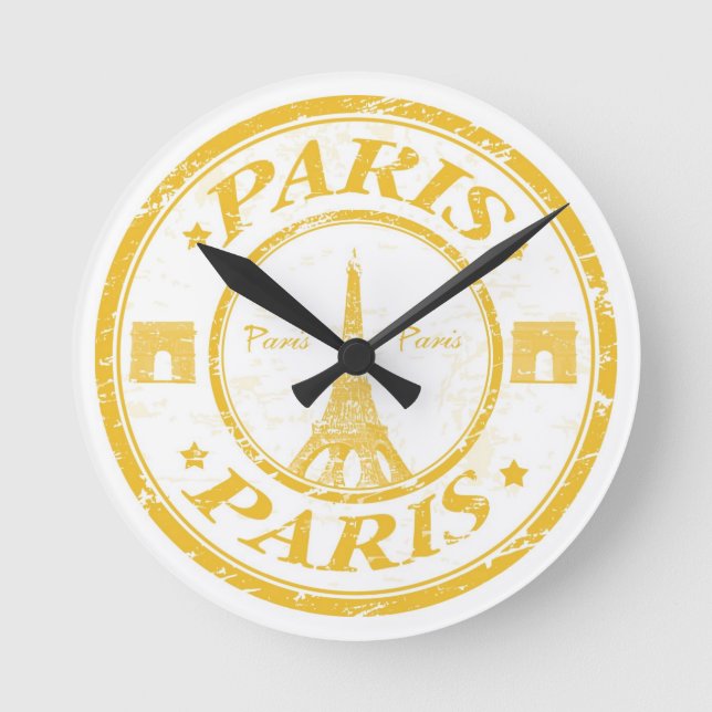 Paris Clock Rund Klocka (Framsida)