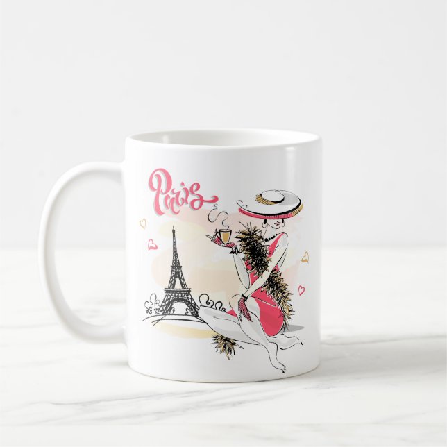 Paris & Coffee Kaffemugg (Vänster)