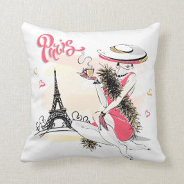 Paris & Coffee Kudde