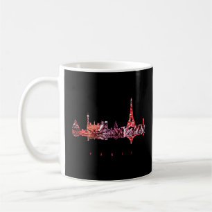 Paris Colorful Silhouette Kaffemugg