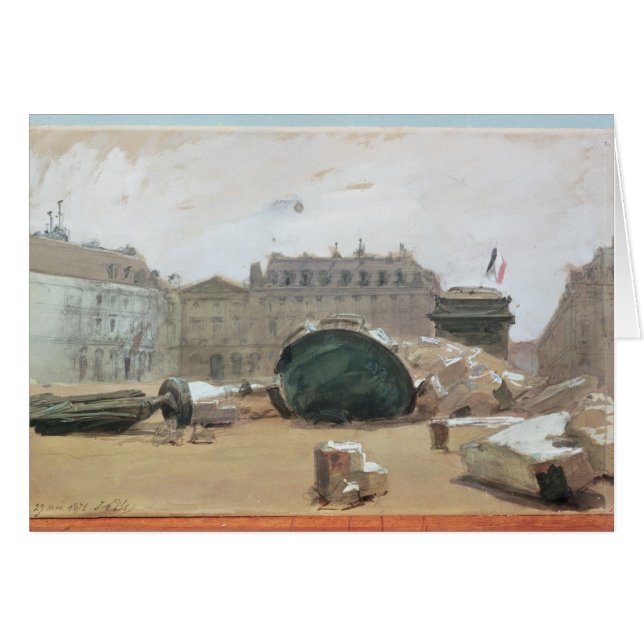 Paris Commune Hälsningskort (Framsidan Horizontal)