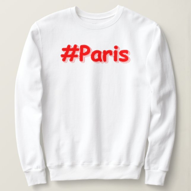 "#Paris" Cute Design. Köp nu T Shirt (Design framsida)