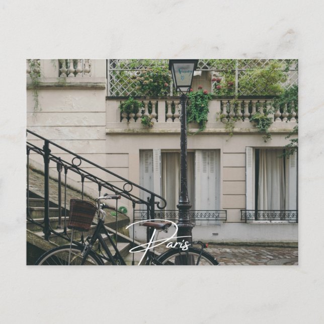 Paris Cykel (Paris) Helg Vykort (Framsida)