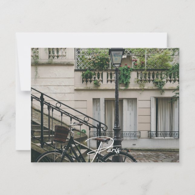 Paris Cykel (Paris) Julkort (Framsida)