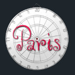 Paris Darttavla<br><div class="desc">Paris i handskrift typsnitt. Kursiv textdesign.</div>