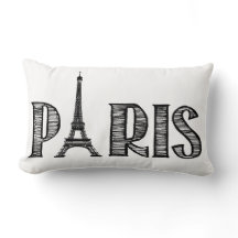 Paris dekorativ kudde