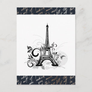 Paris Design Cute-vykort Vykort