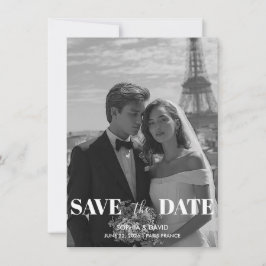 Paris Destination Spara Datumet Inbjudningar