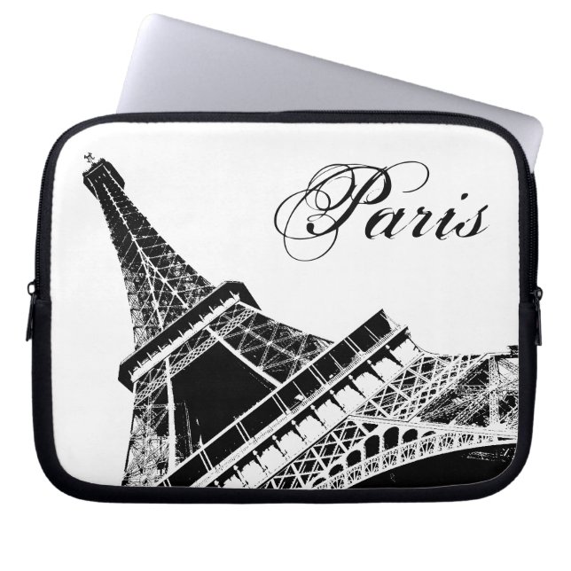 Paris det Eiffel torn Laptop Sleeve (Framsidan)