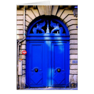 Paris Doorway Hälsningskort