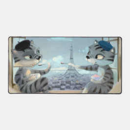 Paris efter dag Desk Mat