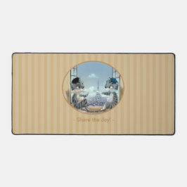 Paris efter dag Desk Mat - Joy