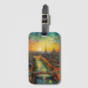 Paris efter natt van Gogh stil Bagagebricka