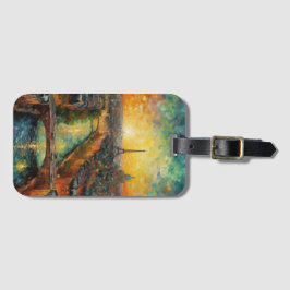 Paris efter natt van Gogh stil Bagagebricka
