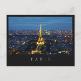 Paris efter nattvykort vykort