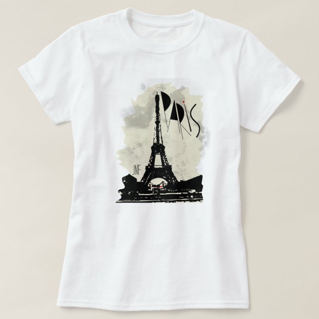 paris eifel tower jnf tee shirt (Design framsida)