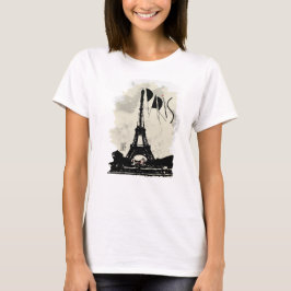 paris eifel tower jnf tee shirt