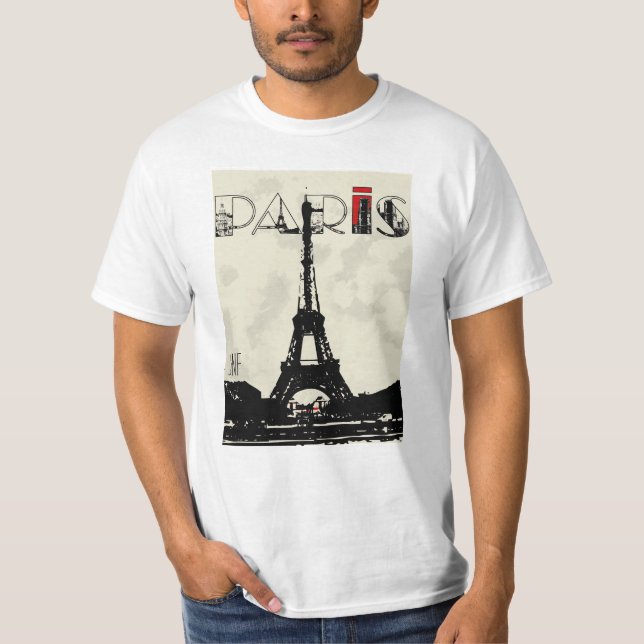 paris eifel tower jnf tee shirt (Framsida)
