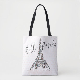 Paris Eiffel för blommor för BelleParis blommi Tygkasse