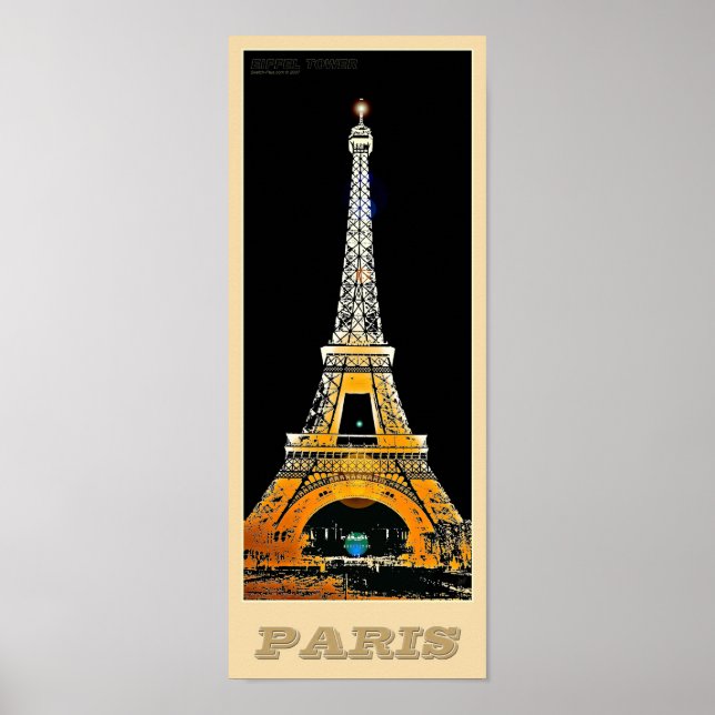 Paris Eiffel Torn-01 - Reseposter Poster (Framsidan)