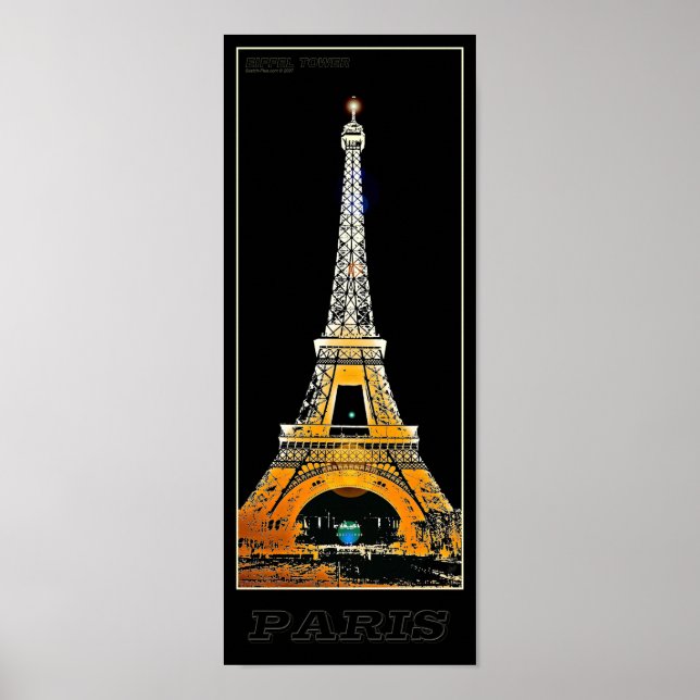 Paris Eiffel Torn - 04 - Reseposter Poster (Framsidan)