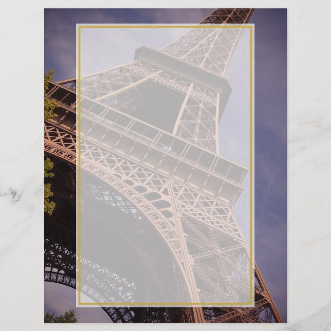 Paris Eiffel Torn Berömd Landmark Photo (Framsida)