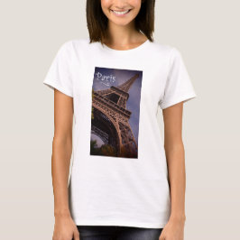 Paris Eiffel Torn Berömd Landmark Photo Tee Shirt