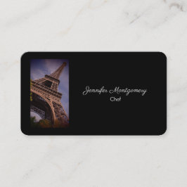 Paris Eiffel Torn Berömd Landmark Photo Visitkort