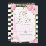 Paris Eiffel Torn Black Guld Birthday Inbjudan<br><div class="desc">Jag tar pride i alla mina utformningar. Om du har några frågor, vill att anpassningsbarna ska ändras i designen eller vill att samordningsobjekten ska matcha och behöver att jag skapar den, kontakta Megan med Emma Sue Bow-tique direkt på megan@emmasuebowtique.com . Zazzle erbjuder nu digitala filer, men om du har problem...</div>