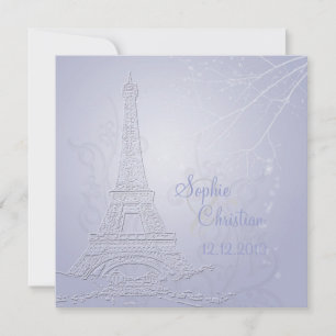Paris, eiffel torn bröllopsinbjudningar inbjudningar