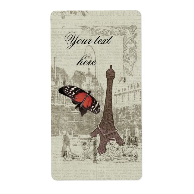 Paris Eiffel torn Fraktsedel (Framsidan)