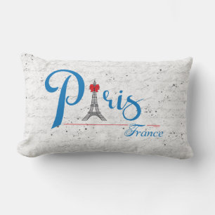 Paris Eiffel Torn Fransk Snyggt Chic Lumbar Pill Lumbarkudde